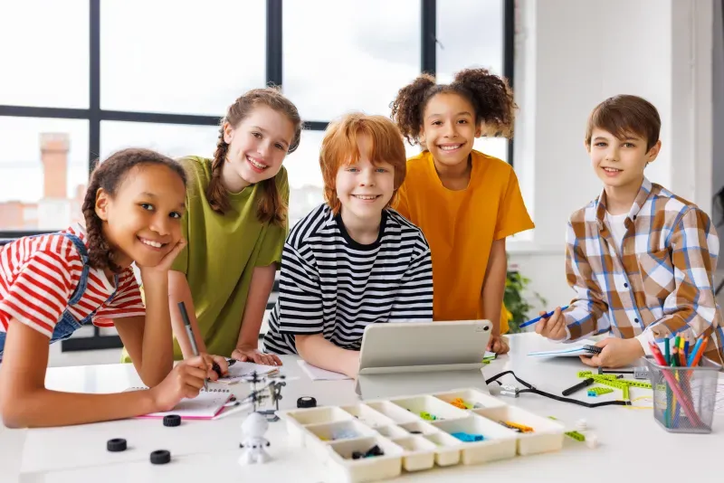Alunos em sala de aula