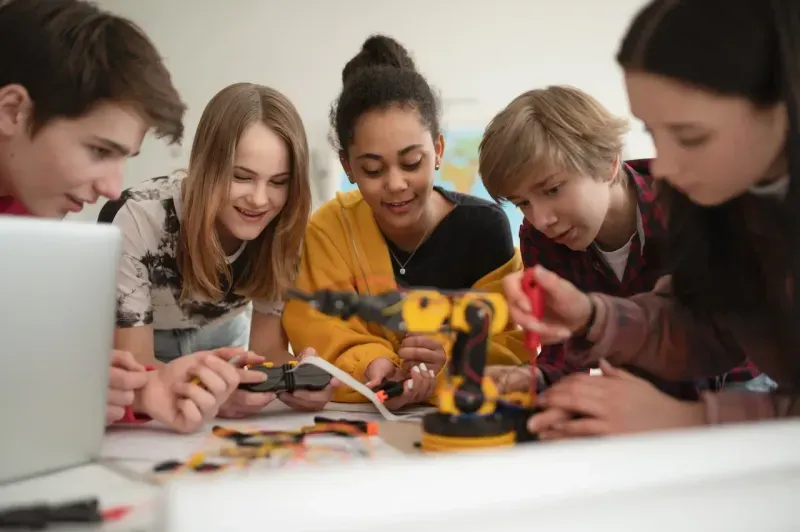 Alunos em sala de aula