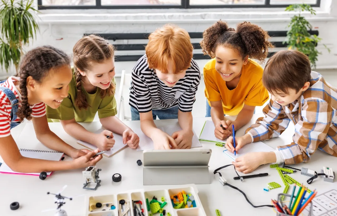 Alunos em sala de aula